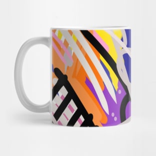 Funky Mark Making Abstract Art Mug